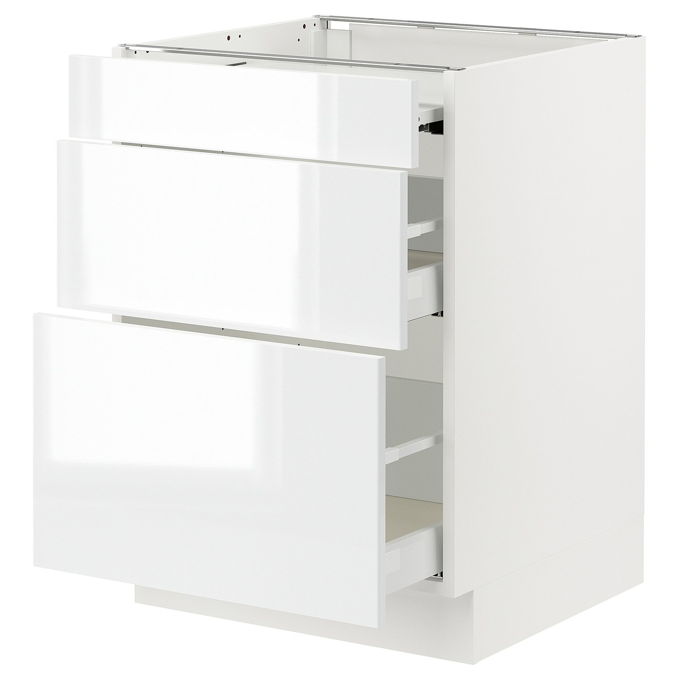 SEKTION / MAXIMERA bc w pull-out work surface/2drw, white/Ringhult