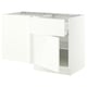 SEKTION / MAXIMERA Corner base cab w drawer and shelf, white/Aspudden matte white, 50x24x30 "