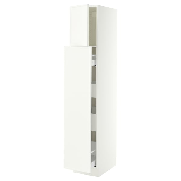 SEKTION / MAXIMERA Hc w p-o func 1dr/4drw, white/Aspudden matte white, 15x24x80 "