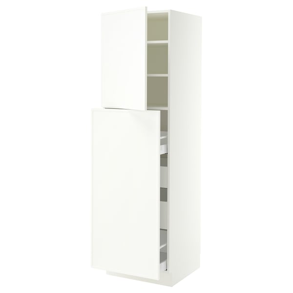SEKTION / MAXIMERA Hc w p-o func 1dr/4drw, white/Aspudden matte white, 24x24x80 "