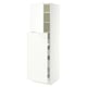 SEKTION / MAXIMERA Hc w p-o func 1dr/4drw, white/Aspudden matte white, 24x24x80 "