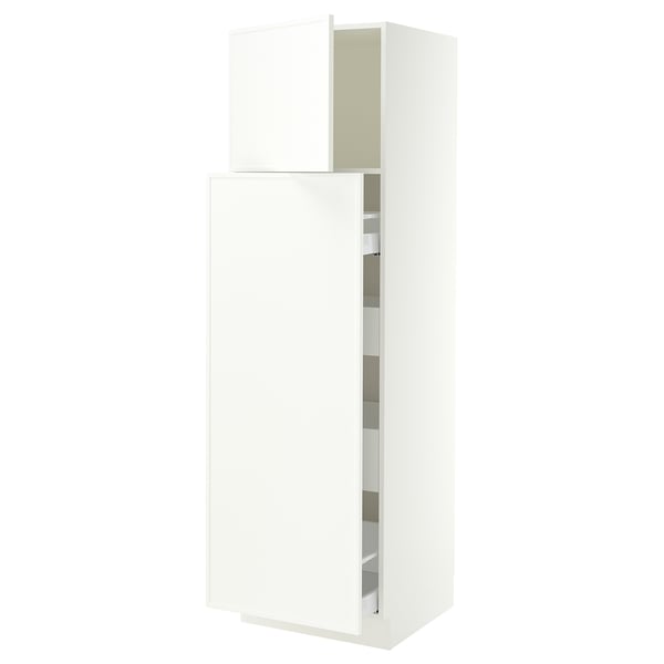 SEKTION / MAXIMERA Hc w p-o func 1dr/4drw, white/Aspudden matte white, 24x24x80 "