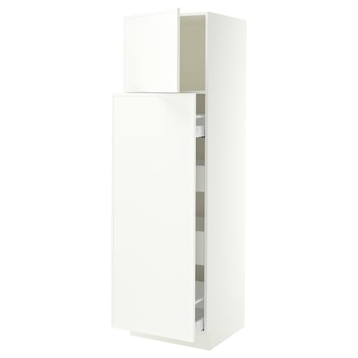 SEKTION / MAXIMERA Hc w p-o func 1dr/4drw, white/Aspudden matte white, 24x24x80 "