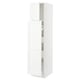 SEKTION / MAXIMERA Hc w p-o func 1dr/4drw, white Enköping/white wood effect, 18x24x80 "