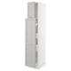 SEKTION / MAXIMERA Hc w p-o func 1dr/4drw, white/Lerhyttan light gray, 15x24x80 "