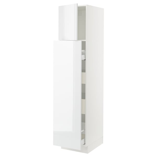 SEKTION / MAXIMERA Hc w p-o func 1dr/4drw, white/Ringhult white, 18x24x80 "