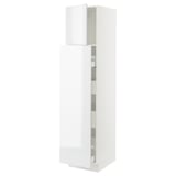 SEKTION / MAXIMERA Hc w p-o func 1dr/4drw, white/Ringhult white, 18x24x80 "