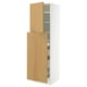 SEKTION / MAXIMERA Hc w p-o func 1dr/4drw, white/Sinarp oak veneer, 24x24x80 "