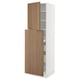 SEKTION / MAXIMERA Hc w p-o func 1dr/4drw, white/Tistorp brown walnut effect, 24x24x80 "