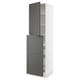SEKTION / MAXIMERA Hc w p-o func 4drw/1dr/2shlv, white/Axstad dark gray, 24x24x90 "