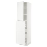 SEKTION / MAXIMERA Hc w p-o func 4drw/1dr/2shlv, white/Axstad matte white, 24x24x90 "