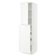 SEKTION / MAXIMERA Hc w p-o func 4drw/1dr/2shlv, white Enköping/white wood effect, 24x24x90 "