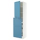 SEKTION / MAXIMERA Hc w p-o func 4drw/1dr/2shlv, white/Lerhyttan blue, 24x24x90 "