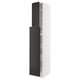 SEKTION / MAXIMERA Hc w p-o func 4drw/1dr/2shlv, white/Nickebo matte anthracite, 15x24x90 "