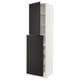SEKTION / MAXIMERA Hc w p-o func 4drw/1dr/2shlv, white/Nickebo matte anthracite, 24x24x90 "