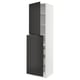SEKTION / MAXIMERA Hc w p-o func 4drw/1dr/2shlv, white/Upplöv matte anthracite, 24x24x90 "