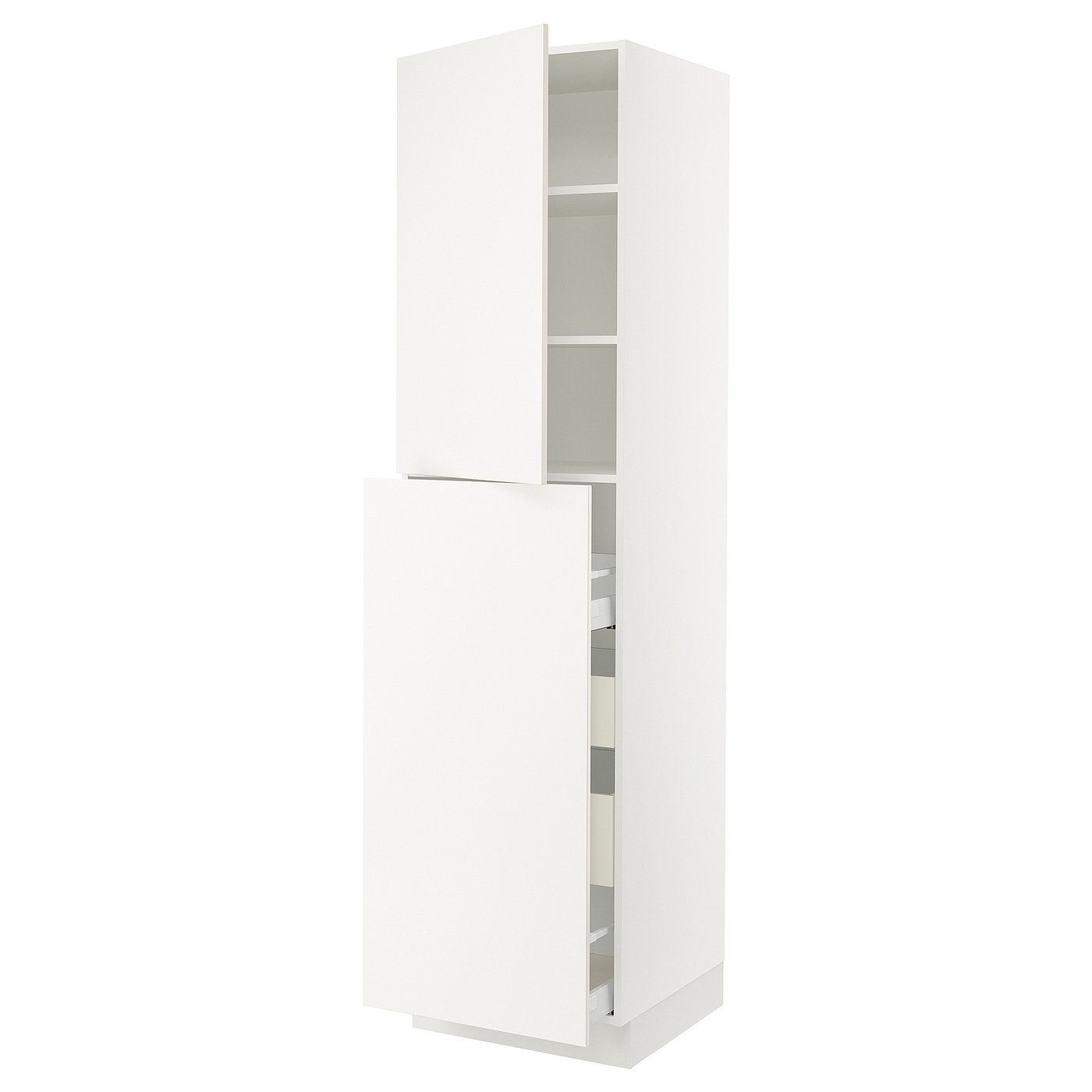 SEKTION / MAXIMERA hc w p-o func 4drw/1dr/2shlv, white/Veddinge