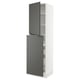 SEKTION / MAXIMERA Hc w p-o func 4drw/1dr/2shlv, white/Voxtorp dark gray, 24x24x90 "