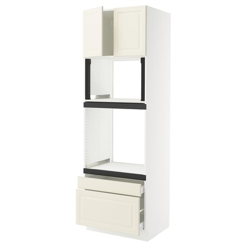 Off-white SEKTION kitchen unit with drawers and shelves.