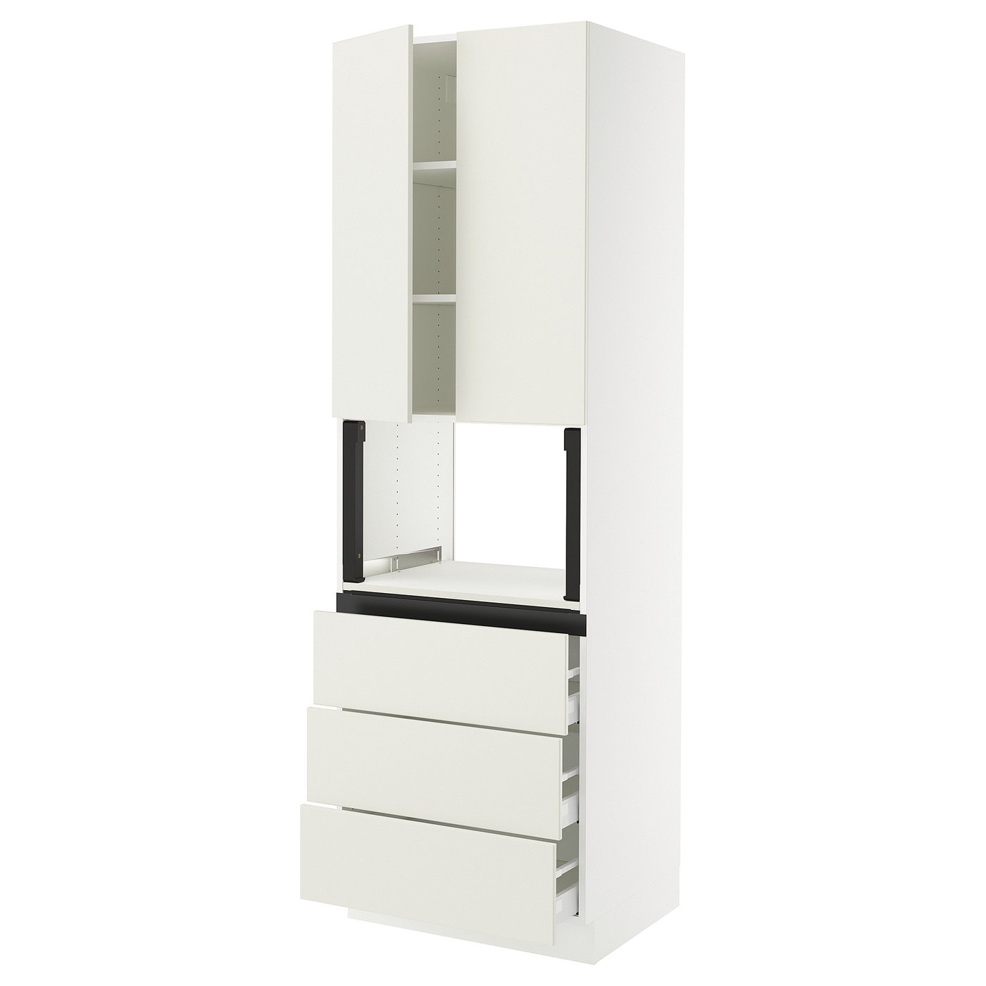 SEKTION / MAXIMERA hi cb f micro w 3 drawers/2 doors, white