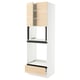 SEKTION / MAXIMERA Hi cb f oven/micro w drawer/2 doors, white/Askersund light ash effect, 30x24x90 "
