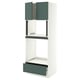 SEKTION / MAXIMERA Hi cb f oven/micro w drawer/2 doors, white/Aspudden dark gray-green, 30x24x80 "
