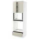 SEKTION / MAXIMERA Hi cb f oven/micro w drawer/2 doors, white/Havstorp beige, 30x24x90 "