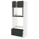 SEKTION / MAXIMERA Hi cb f oven/micro w drawer/2 doors, white/Havstorp deep green, 30x24x80 "