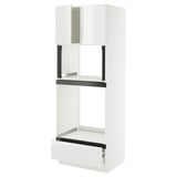 SEKTION / MAXIMERA Hi cb f oven/micro w drawer/2 doors, white/Ringhult white, 30x24x80 "