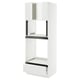 SEKTION / MAXIMERA Hi cb f oven/micro w drawer/2 doors, white/Ringhult white, 30x24x80 "