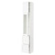 SEKTION / MAXIMERA Hi cb w glass dr/2 drawers/1 door, white Enköping/white wood effect, 15x15x90 "