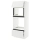 SEKTION / MAXIMERA High cab f mic/ov+drw/dr w push-op, white/Axstad matte white, 30x24x80 "
