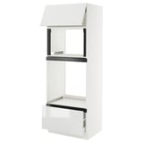 SEKTION / MAXIMERA High cab f mic/ov+drw/dr w push-op, white/Ringhult white, 30x24x80 "