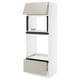 SEKTION / MAXIMERA High cab f mic/ov+drw/dr w push-op, white/Stensund beige, 30x24x80 "