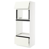 SEKTION / MAXIMERA High cab f mic/ov+drw/dr w push-op, white/Vallstena white, 30x24x80 "