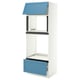 SEKTION / MAXIMERA High cab f micro/oven+drawer/door, white/Lerhyttan blue, 30x24x80 "