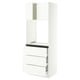 SEKTION / MAXIMERA High cab f oven w 3 drawers/2 doors, white/Aspudden matte white, 30x24x80 "