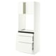 SEKTION / MAXIMERA High cab f oven w 3 drawers/2 doors, white/Aspudden matte white, 30x24x80 "