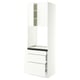 SEKTION / MAXIMERA High cab f oven w 3 drawers/2 doors, white/Aspudden matte white, 30x24x90 "