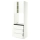 SEKTION / MAXIMERA High cab f oven w 3 drawers/2 doors, white/Aspudden matte white, 30x24x90 "
