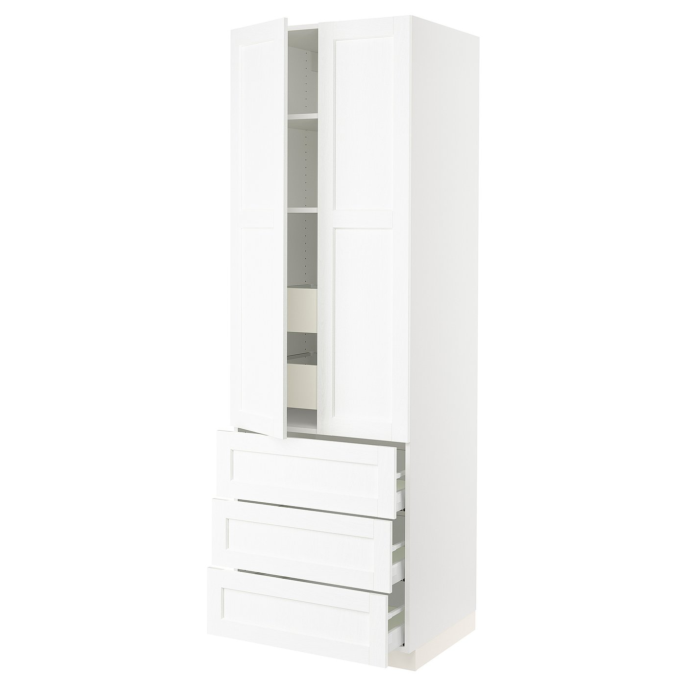 SEKTION / MAXIMERA high cab w 2 drs/3 fronts/5 drawers, white
