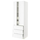 SEKTION / MAXIMERA High cab w 2 drs/3 fronts/5 drawers, white Enköping/white wood effect, 30x24x90 "