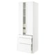 SEKTION / MAXIMERA High cab w 2 drs/3 fronts/5 drawers, white Enköping/white wood effect, 30x24x90 "