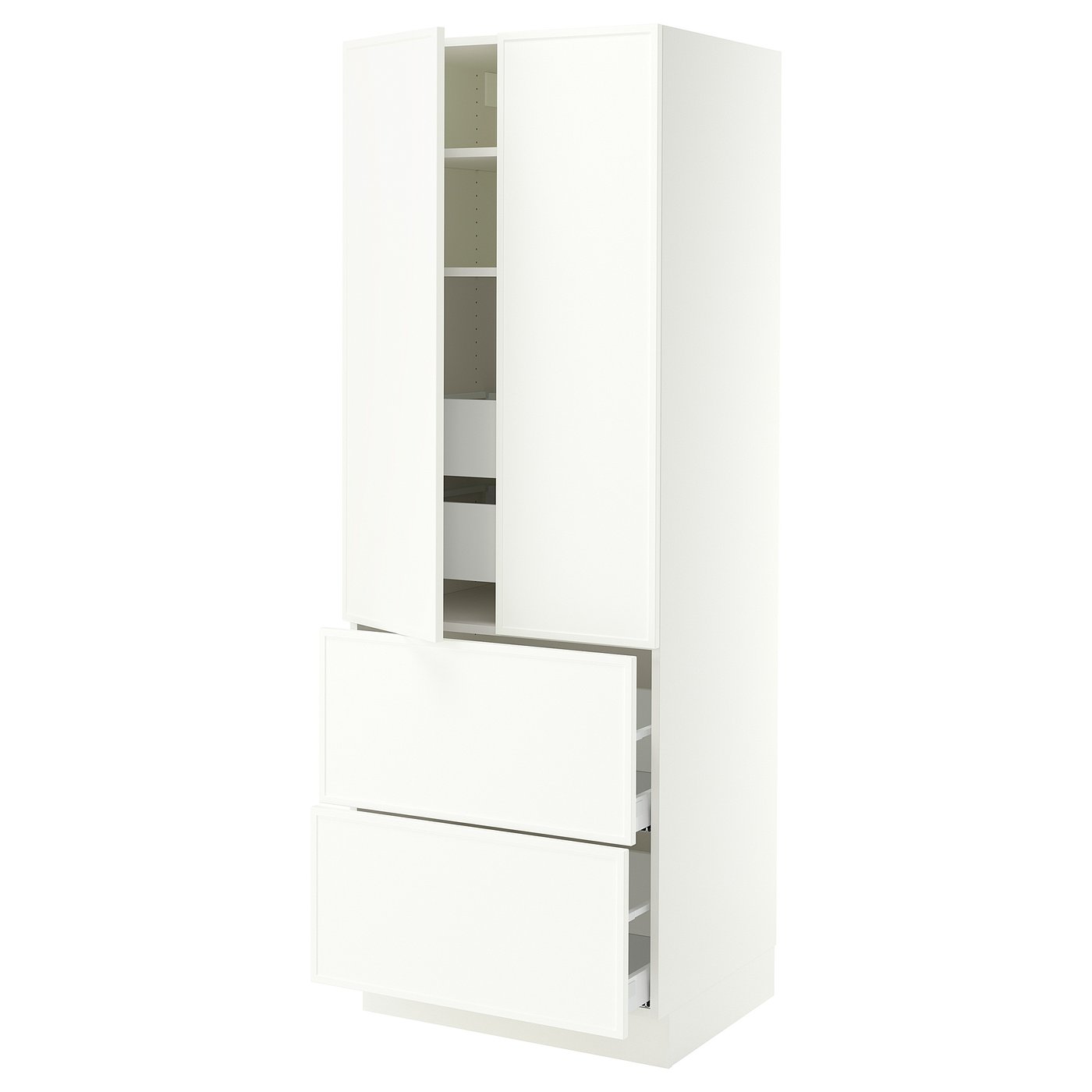 SEKTION / MAXIMERA high cab w 2drs/2 fronts/4 drawers, white