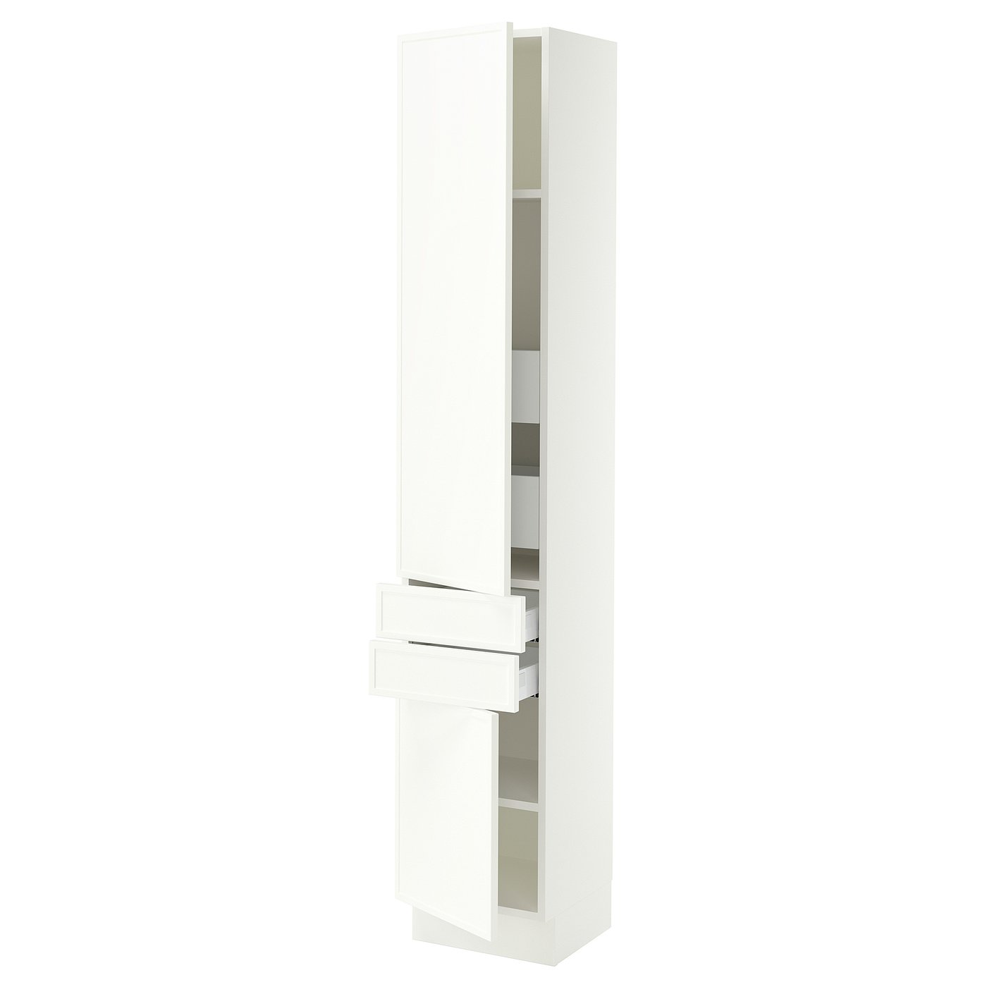 SEKTION / MAXIMERA high cab w 2drs/2 fronts/4 drawers, white