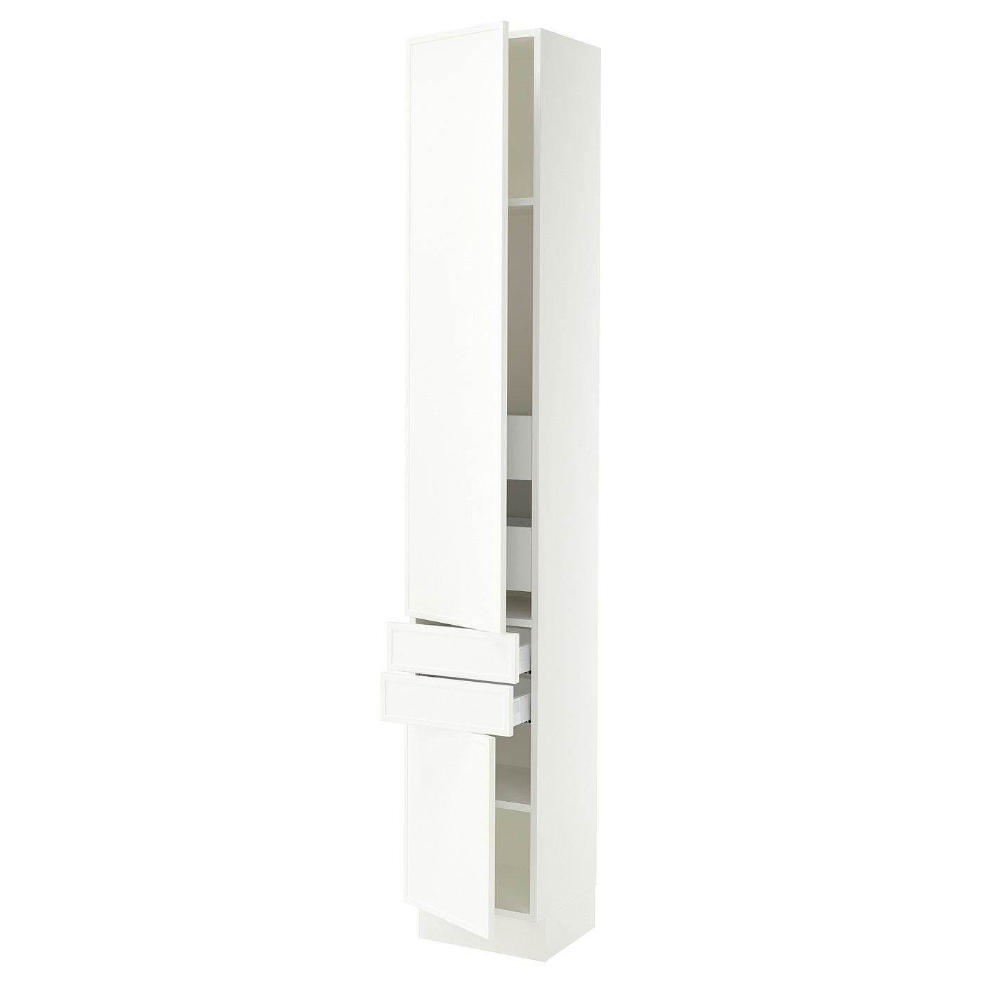 SEKTION / MAXIMERA high cab w 2drs/2 fronts/4 drawers, white