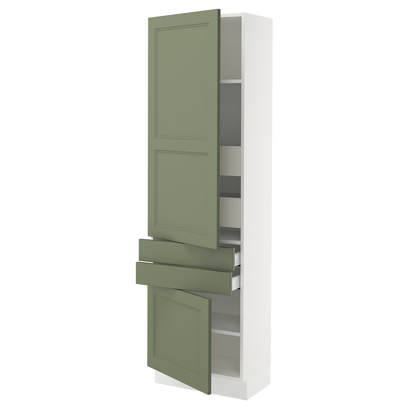 SEKTION / MAXIMERA high cab w 2drs/2 fronts/4 drawers, white