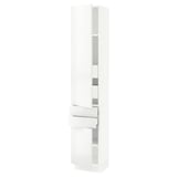 SEKTION / MAXIMERA High cab w 2drs/2 fronts/4 drawers, white/Ringhult white, 15x15x80 "