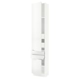 SEKTION / MAXIMERA High cab w 2drs/2 fronts/4 drawers, white/Ringhult white, 18x15x90 "