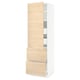 SEKTION / MAXIMERA High cab w door/2 fronts/4 drawers, white/Askersund light ash effect, 24x24x80 "